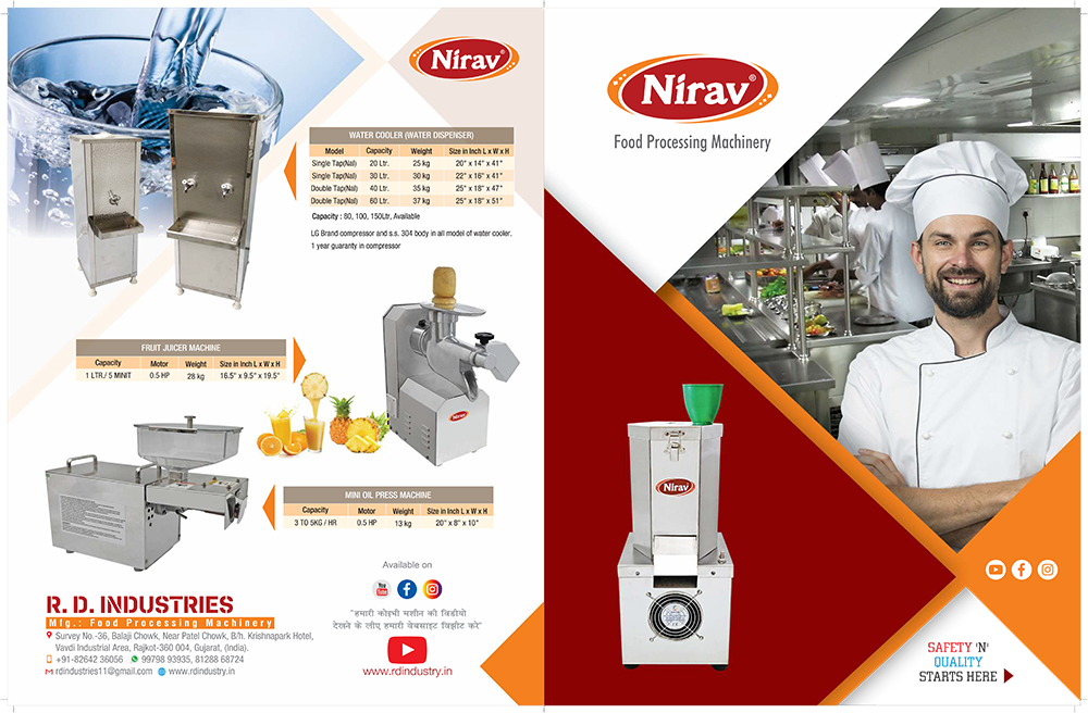 NIRAV FOOD MACHINE, +919979914412